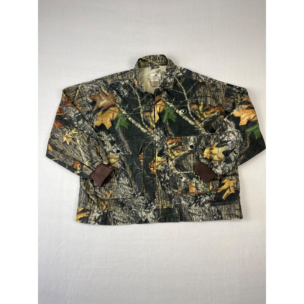 Mossy Oak Silent Stalker Jacket Mens 2XL Break Up Camo Full Zip Chamois